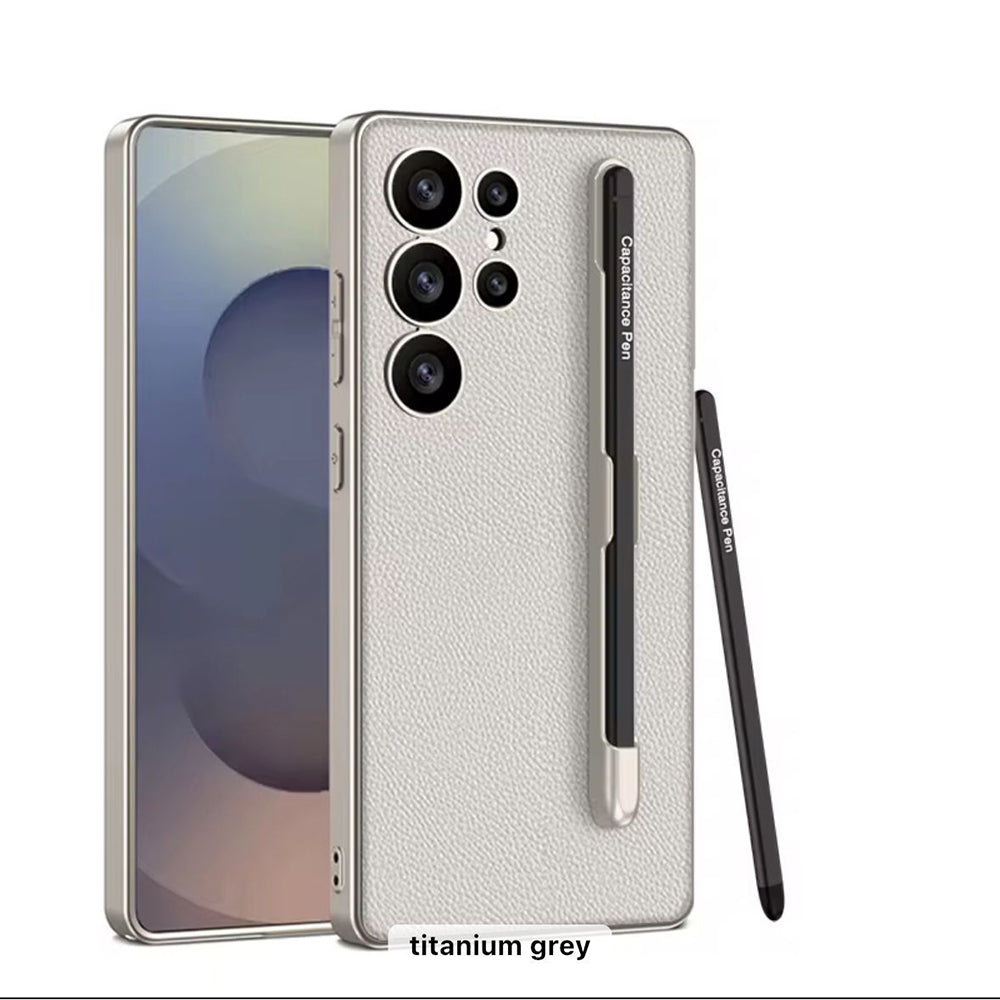 Leather flip cover with stylus Samsung