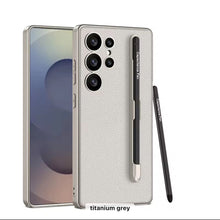 Load image into Gallery viewer, Leather flip cover with stylus Samsung