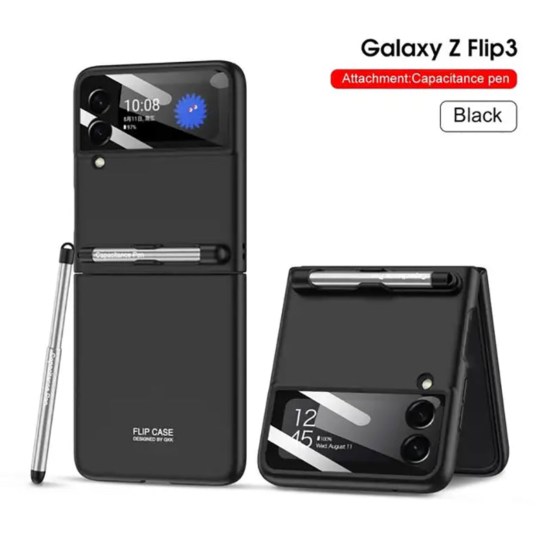 Galaxy Z Flip3 Magnetic Hinge With S Pen Holder Slot Case