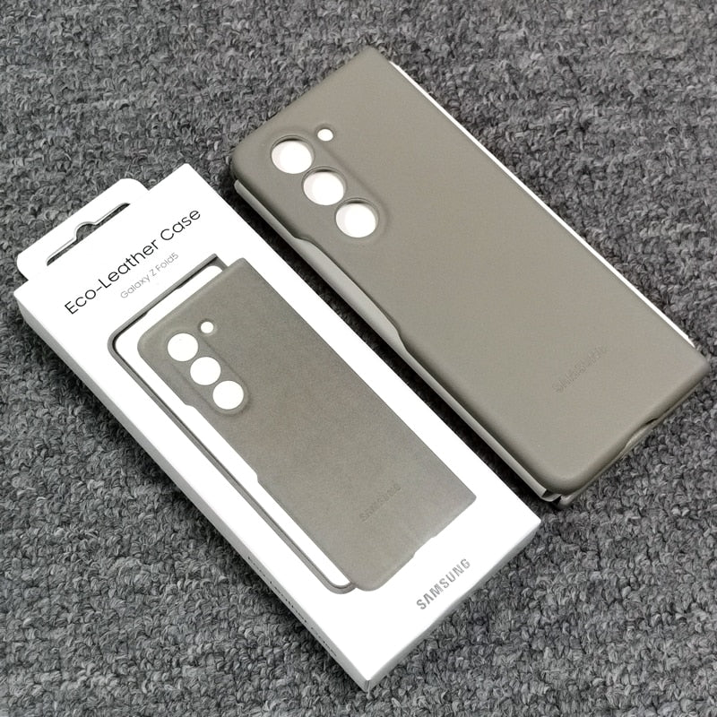 Galaxy Z Fold5 High Quality Soft Silky Touch Protective Eco-Leather Case