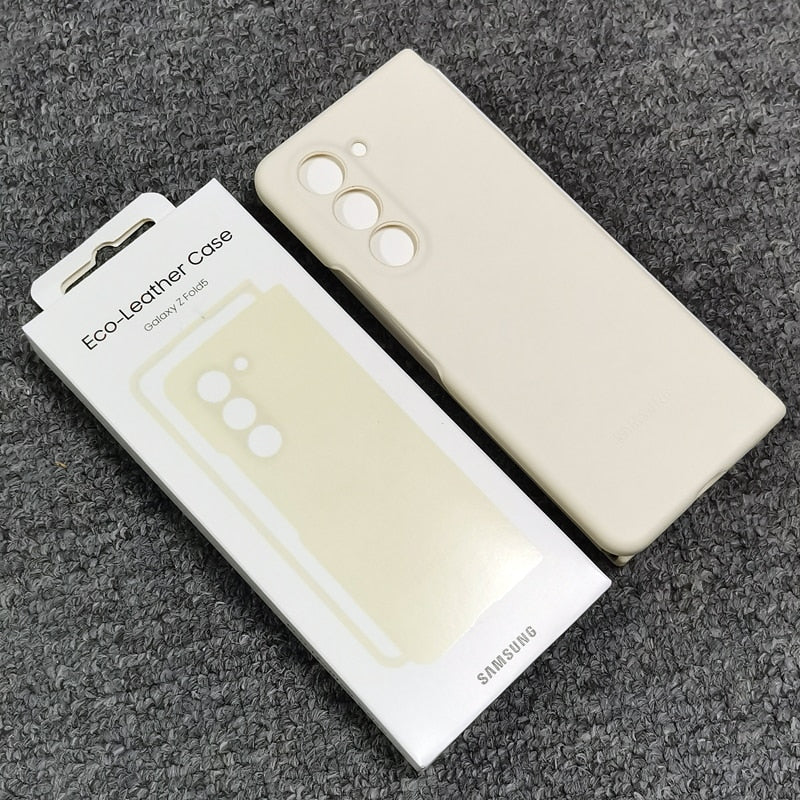 Galaxy Z Fold5 High Quality Soft Silky Touch Protective Eco-Leather Case