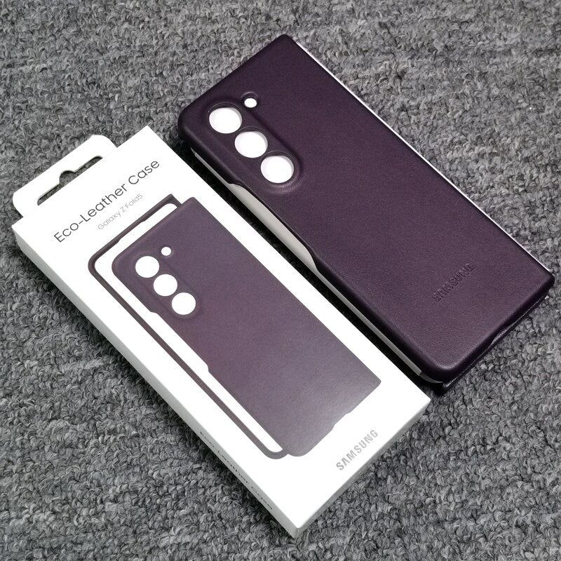 Galaxy Z Fold5 High Quality Soft Silky Touch Protective Eco-Leather Case