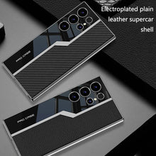 Load image into Gallery viewer, Galaxy S26 Ultra Thin Electroplated Leather Shockproof Blade Case