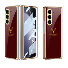 Load image into Gallery viewer, Galaxy Z Fold6 Luxurious Deer Pattern Inspirational Glass Case