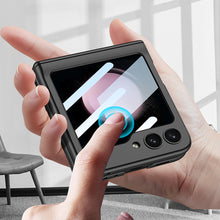 Load image into Gallery viewer, Galaxy Z Flip5 Magnetic Hinge Full Protection With Front Glass Case