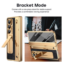 Load image into Gallery viewer, Galaxy Z Fold Series Electroplating Case with Stylus, Kickstand & 360° Glass Protection