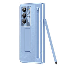 Load image into Gallery viewer, Galaxy Z Fold Series Electroplating Case with Stylus, Kickstand & 360° Glass Protection