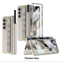 Load image into Gallery viewer, Galaxy Z Fold6 Wristband Magnetic Hinge Pen Holder Strap Case