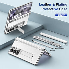 Load image into Gallery viewer, Galaxy Z Fold Series Electroplating Case with Stylus, Kickstand & 360° Glass Protection