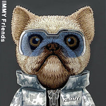 Load image into Gallery viewer, iPhone 16 Series Official Nimmy Rich Dog Cool Embroidery Case- Grey