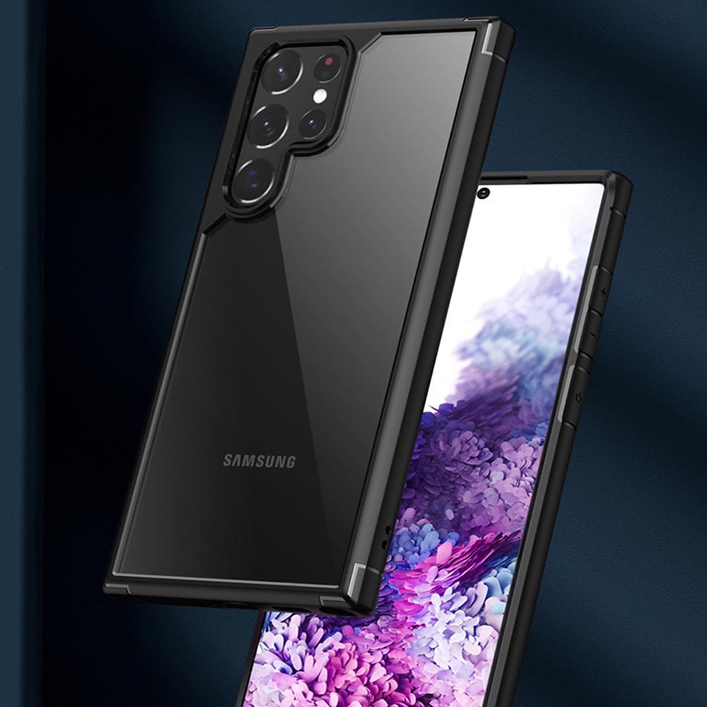Galaxy S24 Ultra Crystal Clear Silicone Armor Back Case