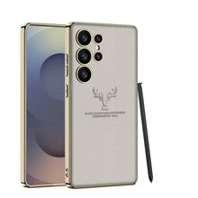 Load image into Gallery viewer, Galaxy S25 Ultra Deer Tough Shield Leather Case
