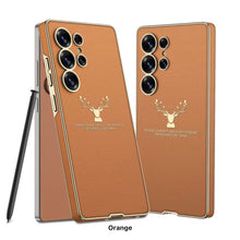 Load image into Gallery viewer, Galaxy S25 Ultra Deer Tough Shield Leather Case