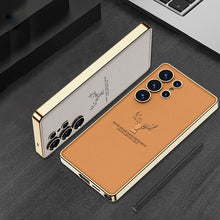 Load image into Gallery viewer, Galaxy S25 Ultra Deer Tough Shield Leather Case