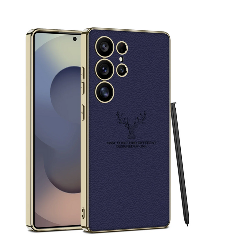 Galaxy S25 Ultra Deer Tough Shield Leather Case