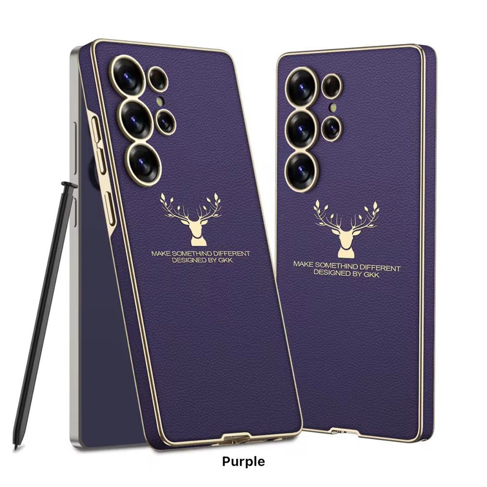Galaxy S25 Ultra Deer Tough Shield Leather Case