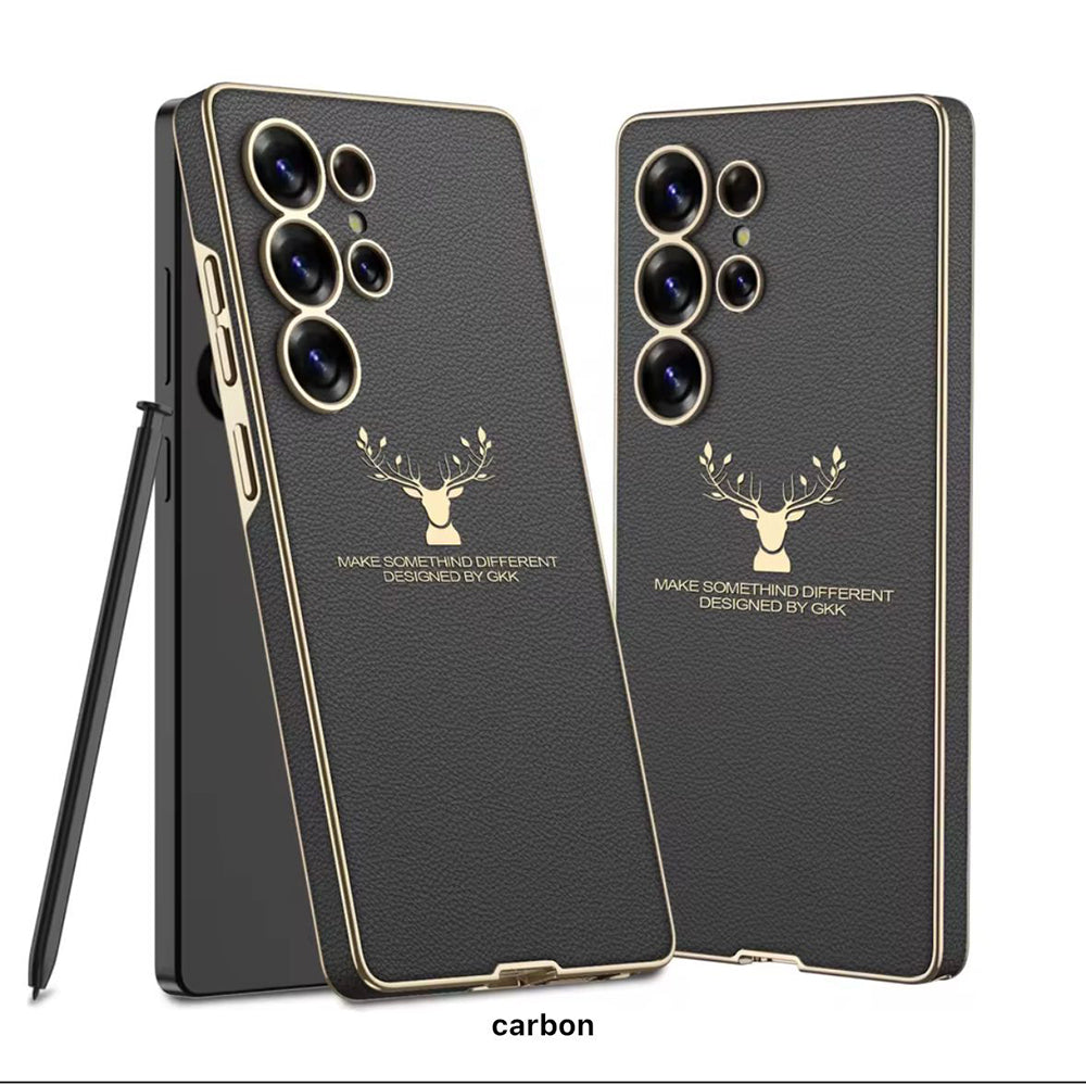 Galaxy S25 Ultra Deer Tough Shield Leather Case