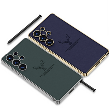 Load image into Gallery viewer, Galaxy S25 Ultra Deer Tough Shield Leather Case