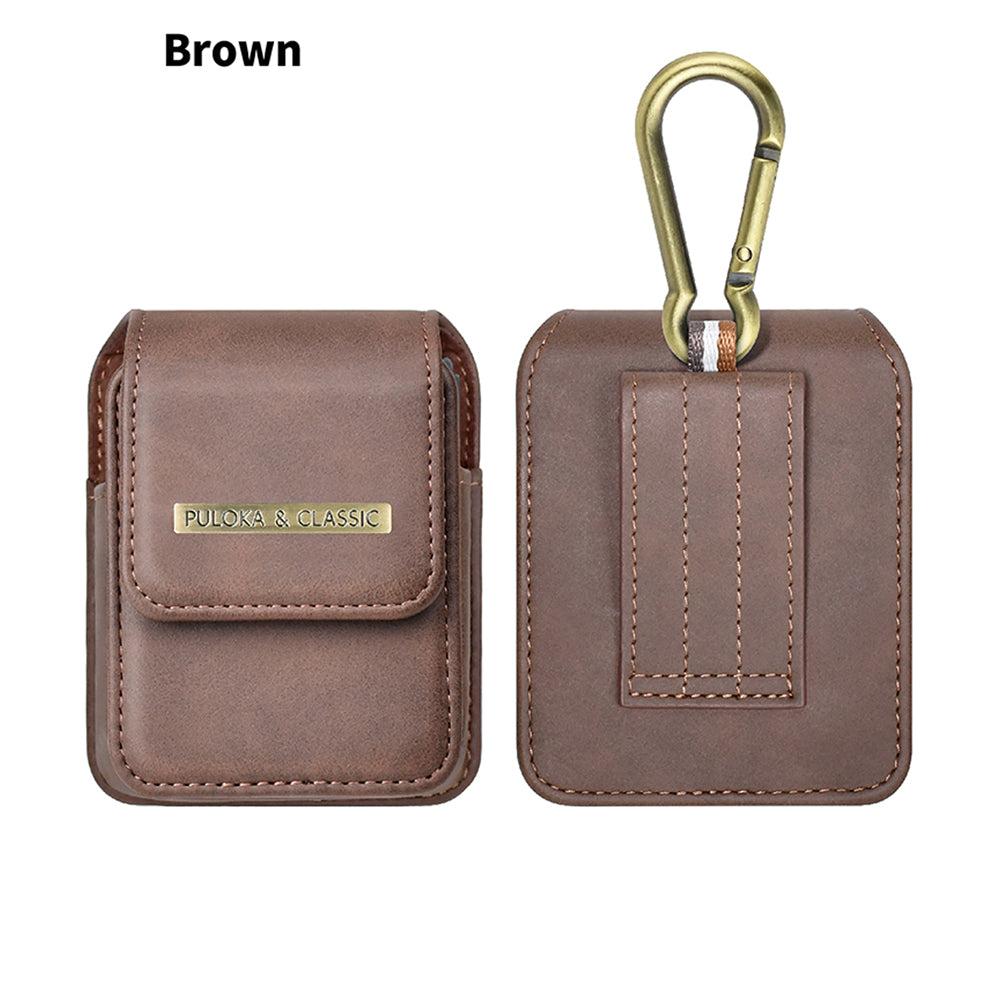 Luxurious Leather Pouch Belt Clip Holster Waist Bag for Galaxy Z Flip Series