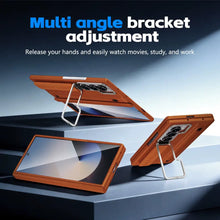 Load image into Gallery viewer, Galaxy Z Fold Series S-Pen Case with Skin Feel & Front Glass Protection