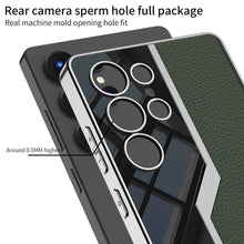 Load image into Gallery viewer, Galaxy S26 Ultra Thin Electroplated Leather Shockproof Blade Case