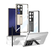 Load image into Gallery viewer, Galaxy S25 Ultra Phantom With Stand Transparent Plating Support Case
