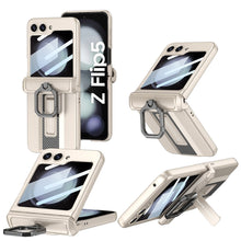 Load image into Gallery viewer, Galaxy Z Flip5 Shockproof Electroplating Magnetic With Buckle Holder Case
