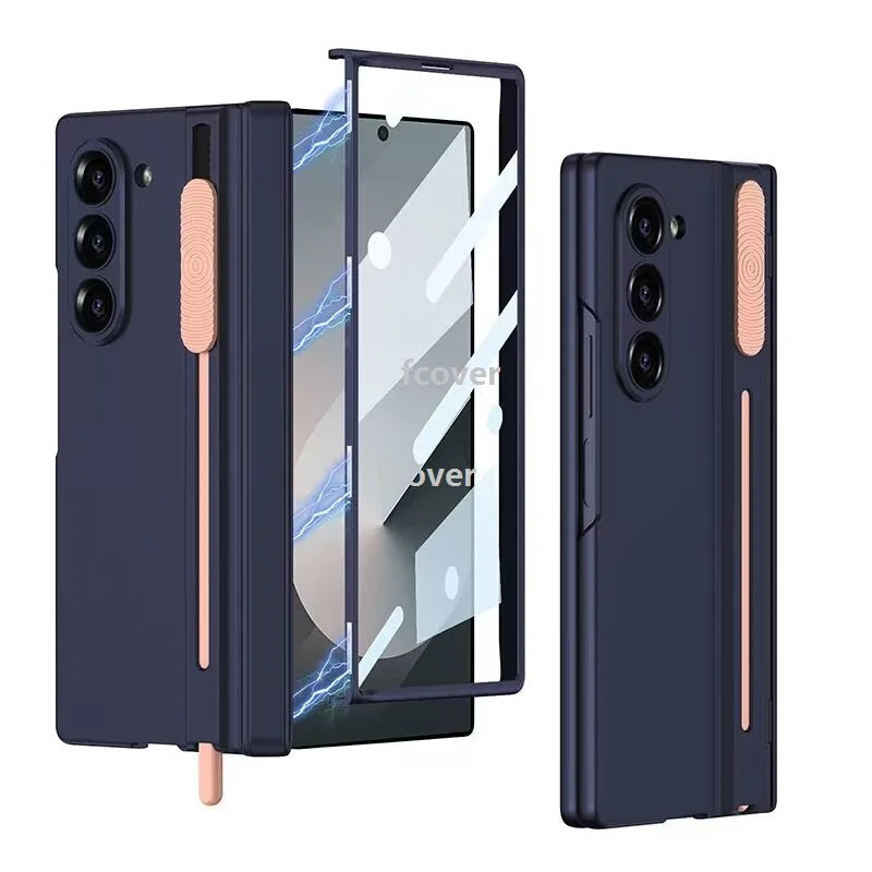 Galaxy Z Fold6 All-in-One Protective Case with S Pen Slot, Screen Guard & Hinge Shield