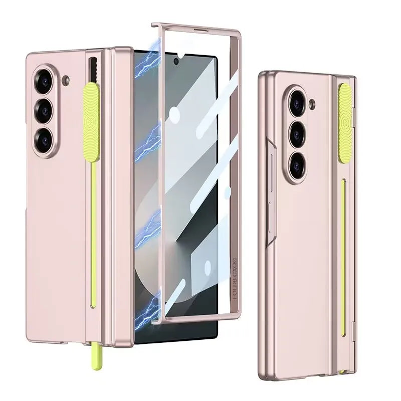 Galaxy Z Fold6 All-in-One Protective Case with S Pen Slot, Screen Guard & Hinge Shield