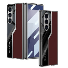 Load image into Gallery viewer, Galaxy Z Fold7 Thin Electroplated Leather Shockproof Blade Case
