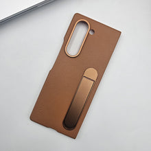 Load image into Gallery viewer, Galaxy Z Fold7 KINDSUIT Premium Leather Stylish Protection with Kickstand Case