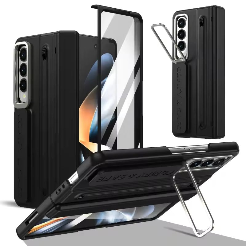 Galaxy Z Fold Series S-Pen Case with Skin Feel & Front Glass Protection