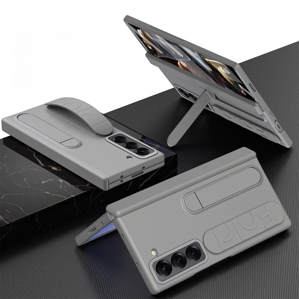 Galaxy Z Fold7 Dual Function Design Wristband with Folding Stand Case