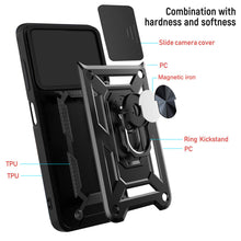 Load image into Gallery viewer, Galaxy A36 Hybrid Dual Armor Case with Camera Slide Cover – Shockproof Polycarbonate Protection