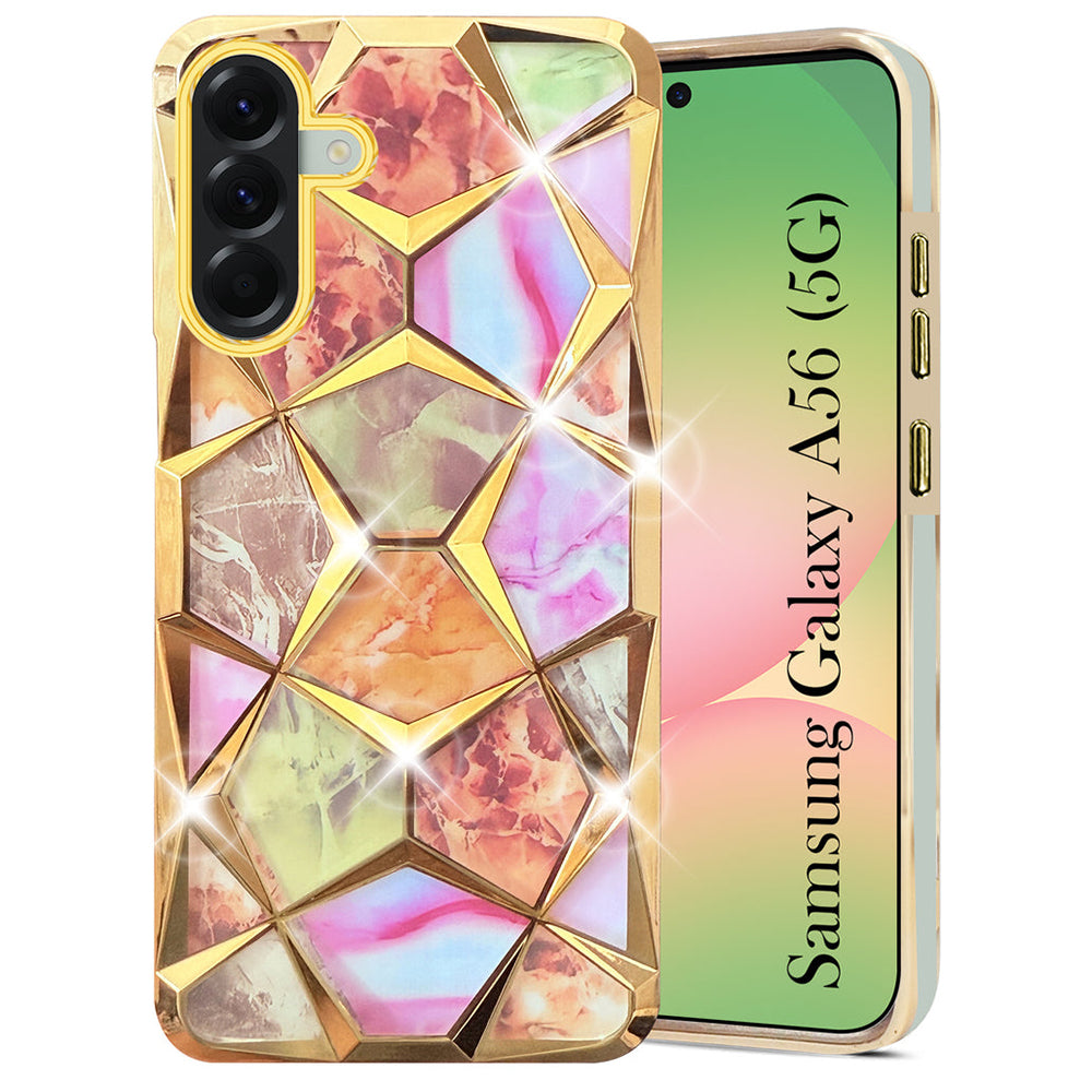 Galaxy A56/A36 Glitter Diamond Case – Dual Design Sparkle Back Cover for Stylish Protection