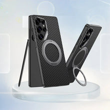 Load image into Gallery viewer, Galaxy S25 Ultra Premium Leather Case – Metal Kickstand | Slim & Stylish