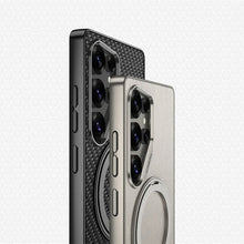Load image into Gallery viewer, Galaxy S25 Ultra Premium Leather Case – Metal Kickstand | Slim & Stylish