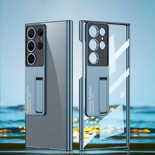 Load image into Gallery viewer, Galaxy S25 Ultra Phantom With Stand Transparent Plating Support Case