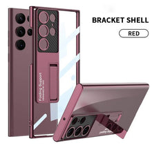 Load image into Gallery viewer, Galaxy S25 Ultra Phantom With Stand Transparent Plating Support Case