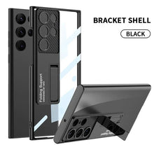 Load image into Gallery viewer, Galaxy S25 Ultra Phantom With Stand Transparent Plating Support Case