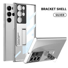 Load image into Gallery viewer, Galaxy S25 Ultra Phantom With Stand Transparent Plating Support Case