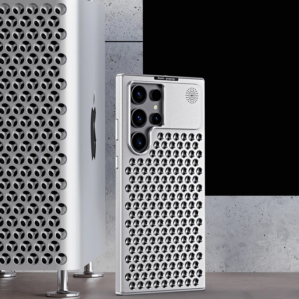 Galaxy S24 Ultra Aluminum Hollow Heat Dissipation Shockproof Case