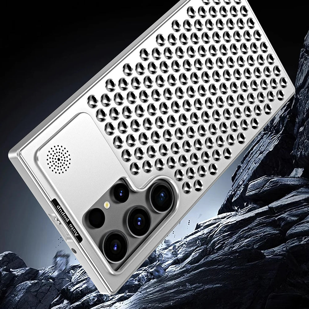 Galaxy S24 Ultra Aluminum Hollow Heat Dissipation Shockproof Case
