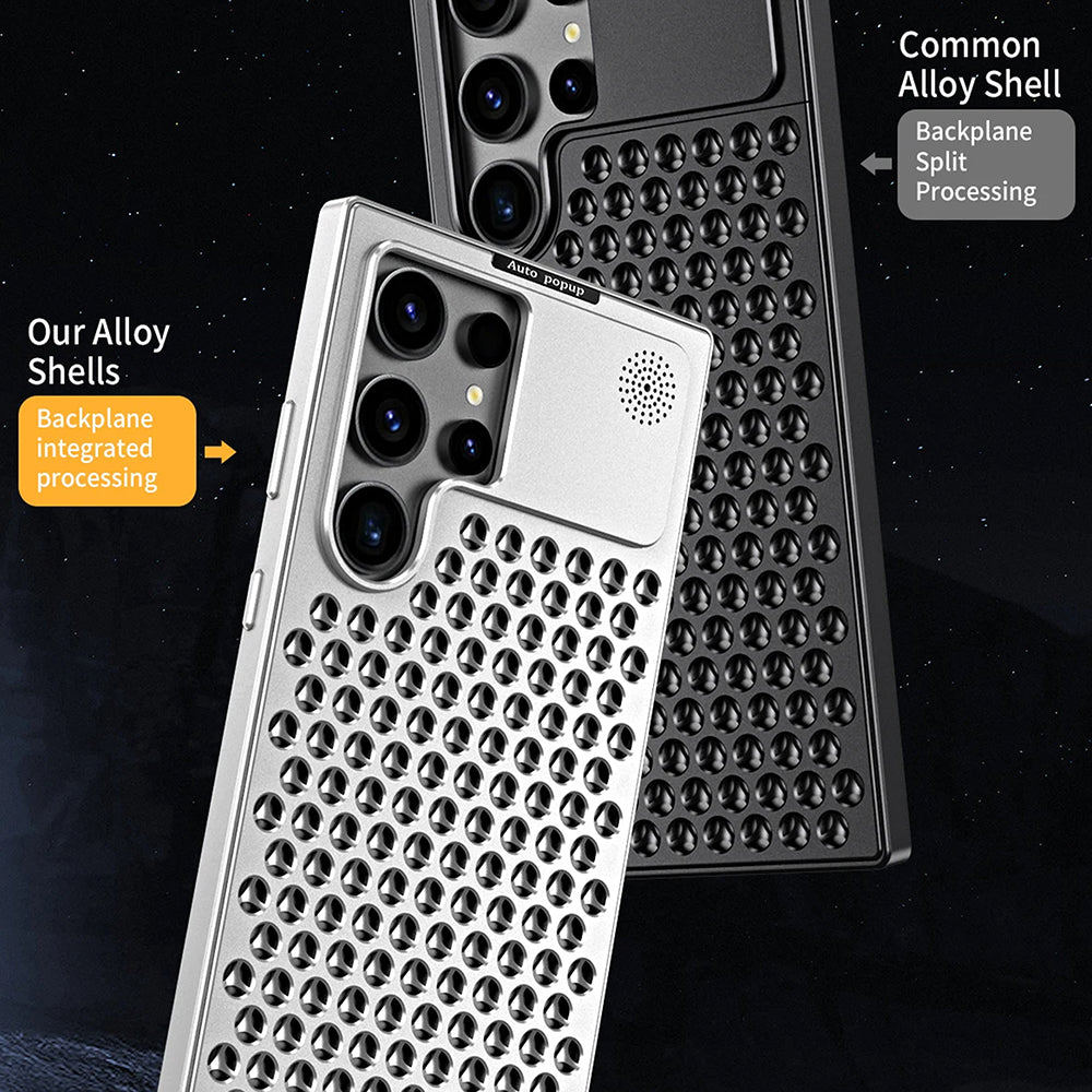 Galaxy S24 Ultra Aluminum Hollow Heat Dissipation Shockproof Case