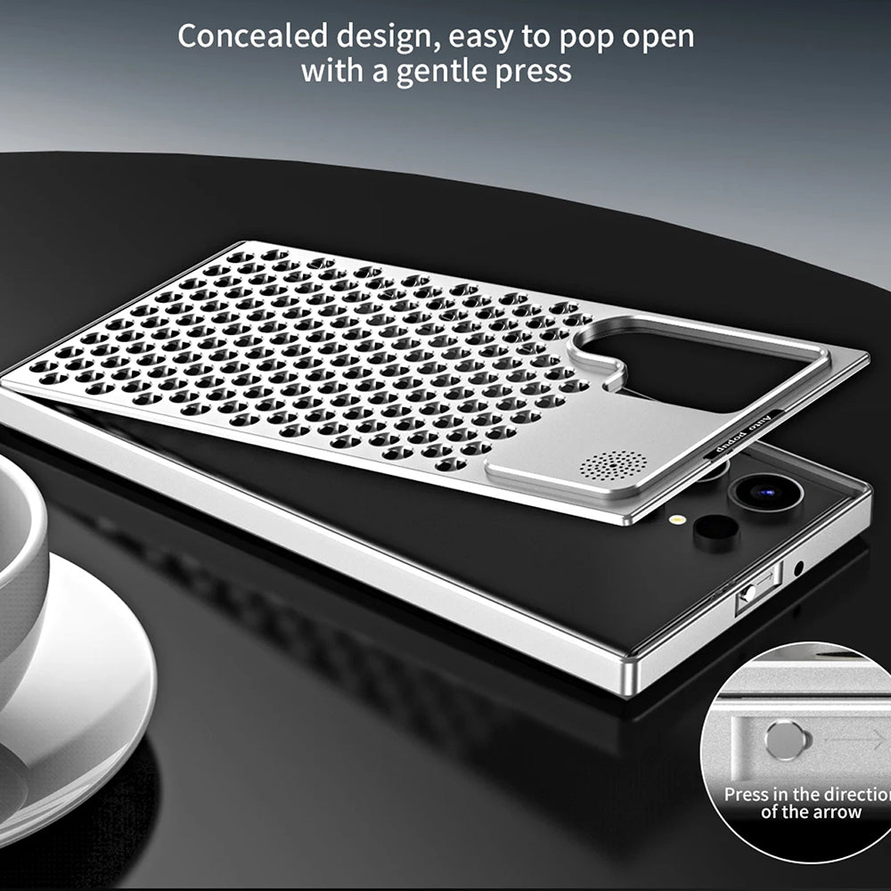 Galaxy S24 Ultra Aluminum Hollow Heat Dissipation Shockproof Case