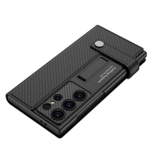 Load image into Gallery viewer, Galaxy S25 Ultra Luxury Band with Kickstand Leather Flip Case