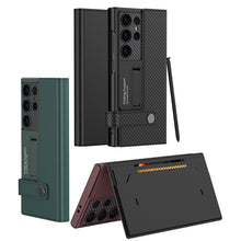 Load image into Gallery viewer, Galaxy S25 Ultra Luxury Band with Kickstand Leather Flip Case