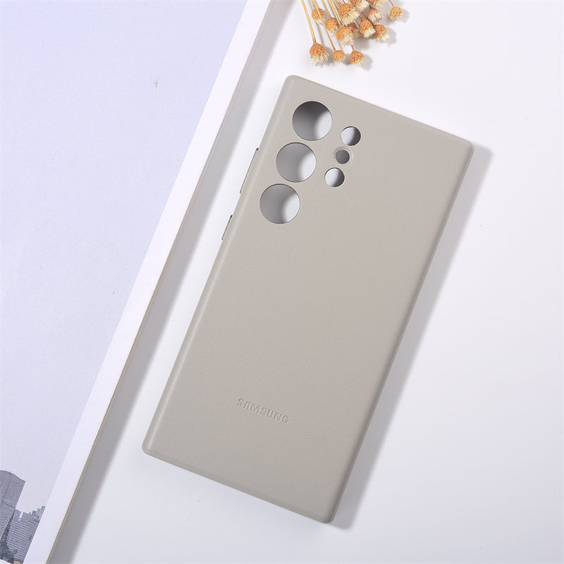 Galaxy S25 Ultra High Quality Soft Silky Touch Protective Leather Case