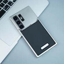 Load image into Gallery viewer, Galaxy S25 Ultra Aluminum Metal Leather Frameless Design Bumper with Magsafe Case