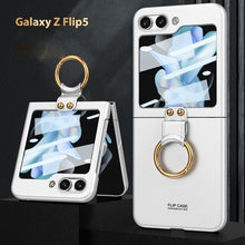 Load image into Gallery viewer, Galaxy Z Flip5 Luxury Ring Holder Matte Shockproof Case